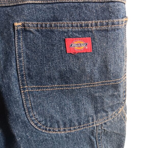 38x32 Vtg Dickies Blue Denim Carpenter Jeans Relaxed Fit Mens Classic Workwear - Picture 3 of 6